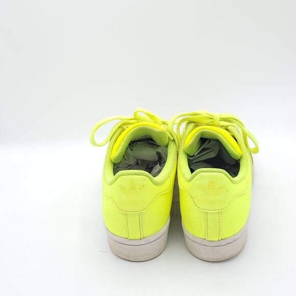 Adidas Superstar Semi Frozen Yellow Neon men's size 5 - Picture 6 of 9